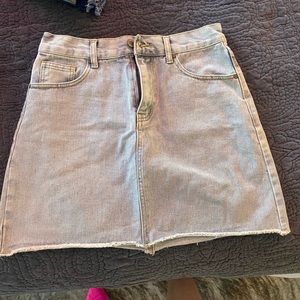 light denim skirt